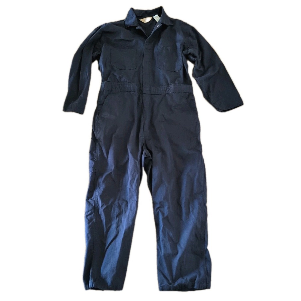 C.E. Schmidt Workwear Coveralls Mens Large Short Blue Cotton Twill Jumpsuit